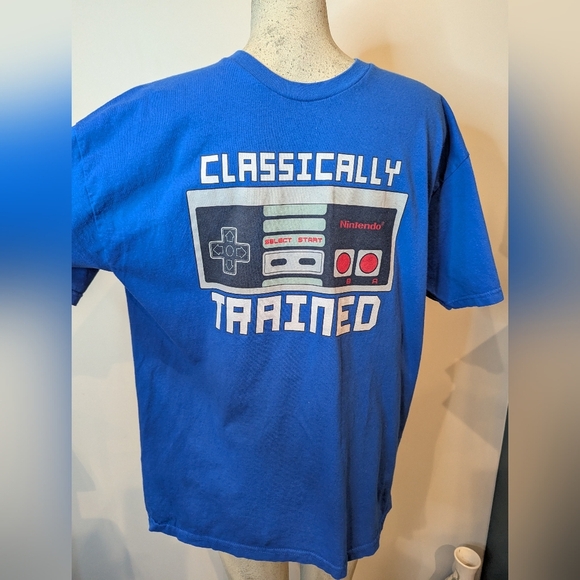 Nintendo Blue 'Classically Trained' T-Shirt Size XL - Picture 4 of 8